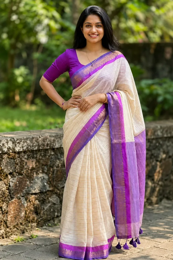 100% Pure Mul Cotton Saree for Women | Soft Lightweight & Breathable Cotton Saree | Traditional Daily Wear