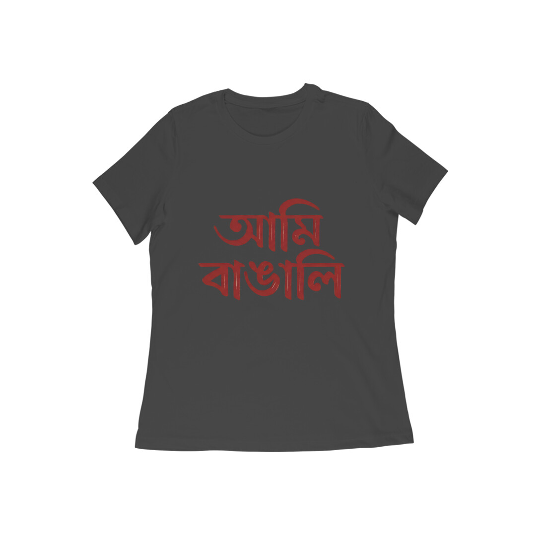 Women's Printed Half Sleeve Round Neck T-Shirt Amio Bangali