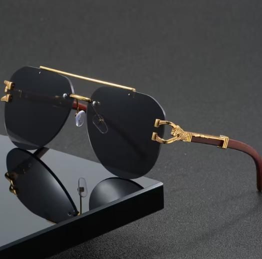 Premium Rimless Aviator Sunglasses (Pack of 1) | Sumitra Handmade