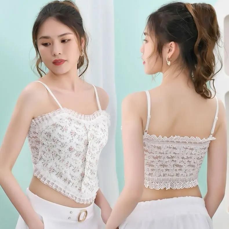 Seamless Padded Fancy Bra for Women Black & White