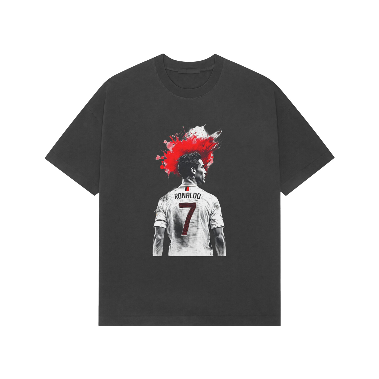 Men's Premium Printed Multicolour Ronaldo Tshirt by SHM