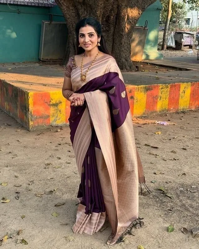 Women's Soft Lichi Silk Jacquard Work Saree with Unstitched Blouse | Traditional Ethnic Wear